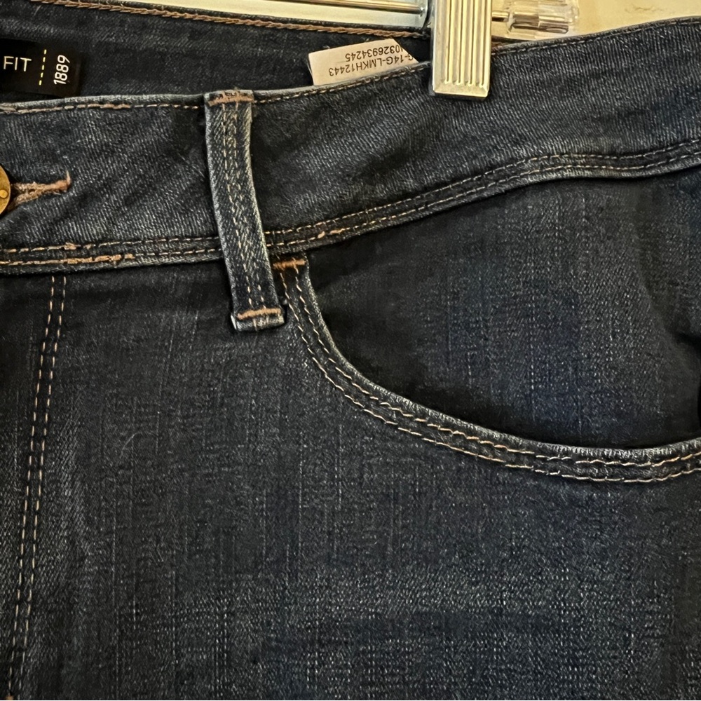 Lee Perfect Fit Blue Straight Leg Jeans Classic Style 14 Short - Picture 5 of 10